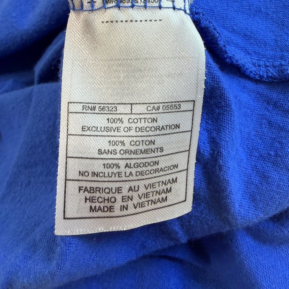 Nike Team Florida Gators Ringer T-Shirt Blue Orange Spellout Women Large L - Picture 4 of 9